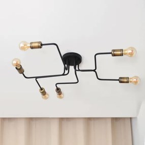 LED Prisadený luster TUBE 6xE27/15W/230V