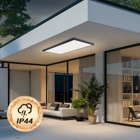 Brilagi -LED Kúpeľňové stropné svietidlo FRAME LED/96W/230V 120x60 cm IP44 čierna