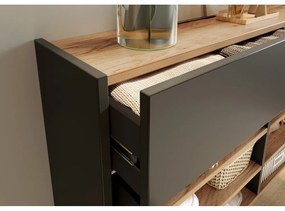 Antracitovosivá/v prírodnej farbe predsieňová zostava Ameca – Germania