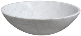 Sapho Sapho, BLOK kamenné umývadlo 42x14 cm, biela carrara, 2401-42