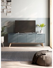 TV stolík sivozelený 140x53x40 cm Pisco – Marckeric