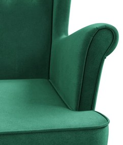 Kreslo VELO fľaškovo zelené