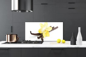 Sklenený obklad Do kuchyne Vanilka rastlina príroda 125x50 cm