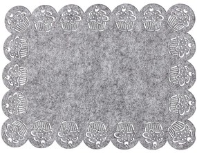 Podložka muffins 45x30 šedá