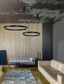 LED luster Motif 60 čierne stmievateľné