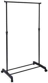 Vešiakový stojan BES na kolieskach čierny