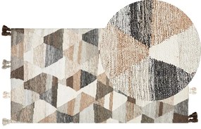Vlnený kelímový koberec 80 x 150 cm viacfarebný ARGAVAND Beliani
