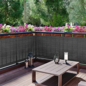 Bluegarden Bluegarden, vodeodolný balkónový poťah 0,9x5 m PE, šedý, OGR-00661