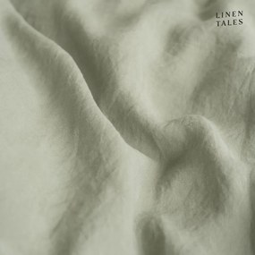 Svetlozelená napínacia ľanová plachta 140x200 cm Sage – Linen Tales