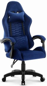 Herné kreslo HC-1000 Navy - zamatová látka