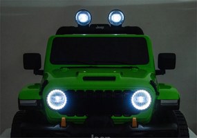 LEAN CARS Elektrické autíčko Jeep Rubicon 4x4 DK-JWR556 4x200W 24V zelené