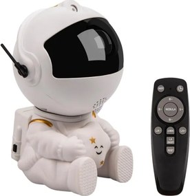 Retlux - LED detský projektor 230 V astronaut 12,5 cm s diaľkovým ovládaním