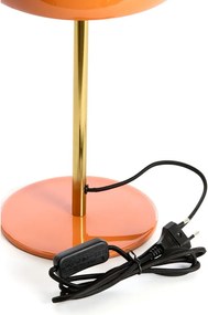 Oranžová stolová lampa s kovovým tienidlom (výška 40 cm) Surin – Light &amp; Living
