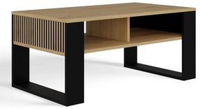 Konferenčný stolík LAWA Modern 2P Slim dub artisan/čierny