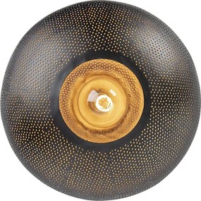 Orientálne stropné svietidlo čierne a zlaté 40 cm - Radiance