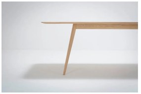 Jedálenský stôl z masívneho dubového dreva Gazzda Stafa, 220 × 90 cm