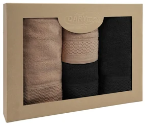 BAVLNENÉ UTERÁKY SOLANO SADA 2 KS 50X90 CM, 2 KS 70X140 CM VIACFAREBNÁ
