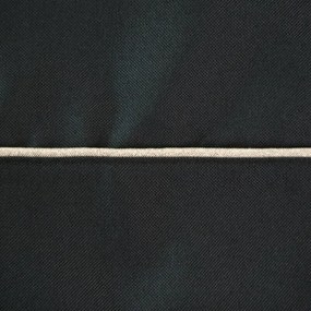 Dekorstudio Elegantný čierny obrus DORITA so striebornou lemovkou 145 x 280 cm