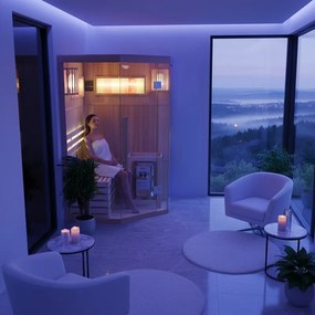BPS-koupelny Fínska sauna Relax HYD-3939 120x120, 1-2 osoby