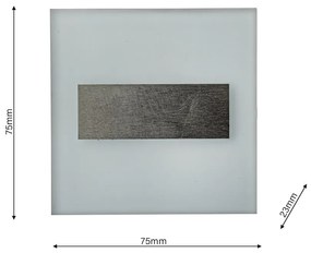 Schodiskové LED svietidlo Lumi, 1x LED 0,6w, 4000k, s
