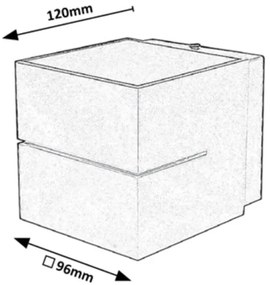 Rabalux 7018 - Nástenné svietidlo KAUNAS 1xG9/10W/230V biela