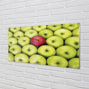 Obraz plexi Zelená a červená jablká 140x70 cm