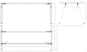 Kancelársky stôl PRIMO GAMMA, 1600 x 800 mm, biela podnož, breza