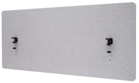 Akustický panel na stôl HWC-G75 - dvojstenná látka/textil - 60x140 - sivá