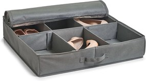 Organizér na topánky, uloží 6 párov topánok – 60 x 60 x 13, sivý NON-W