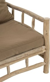 Drevené kreslo Teak - 75 * 90 * 90 cm