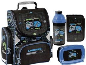 Školská aktovka pre chlapcov – 4-dielny set