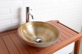 Sapho Sapho, MURANO ROSSO IMPERO sklenené umývadlo na dosku, priemer 40cm, červené, AL5318-63