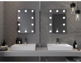 Mexen Dona, LED kúpeľňové zrkadlo s podsvietením 50 x 70 cm, 6000K, ochrana proti zahmlievaniu, 9818-050-070-611-00
