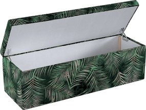 Truhlica čalúnená farba produktu zelená látka zamatová, vzorované