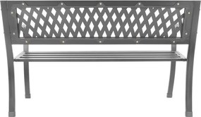 Hliníková záhradná lavička 125 x 53 x 77 cm