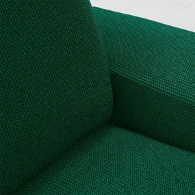 Super strečové poťahy HARMONIA zelená kreslo (š. 70 - 110 cm)