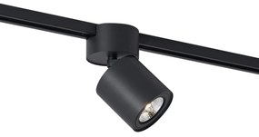 Moderný čierny reflektor pre 1-fázový koľajnicový systém GU10 70mm - Iconic Roto