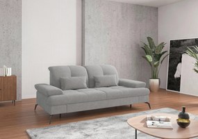 XXXLutz TROJMIESTNA POHOVKA, textil, svetlosivá Sit & More - Sedačky - 000144009942
