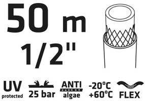 Záhradná hadica PROFESSIONAL 1/2" 50m VERTO