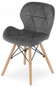 Jedálenská zostava TODI 60cm okrúhly stolový set čierny + 2 stoličky LAGO sivé