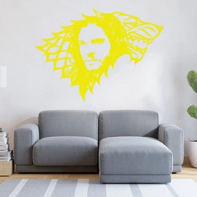 Veselá Stena Samolepka Jon Snow Hra o tróny Farba: žlutá, Veľkosť: 40 x 29 cm