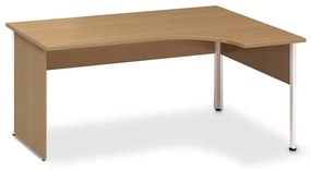 Ergonomický stôl ProOffice A 180 x 120/80 cm, pravý, buk