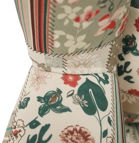 Tempo Kondela Kreslo ušiak, látka patchwork viorica 1, CHARLOT