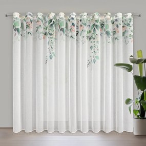 ZÁVES NA KRÚŽKOCH NIKI 350X250 CM LISTY