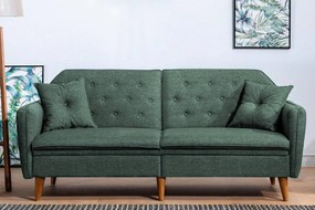 Dizajnová rozkladacia sedačka Kaloni 202 cm zelená - II. Trieda