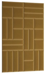 Čalúnený panel na stenu Quito 30x30 cm - zlatá