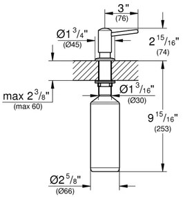 GROHE 40536000 - Dávkovač mydla CONTEMPORARY 400 ml lesklý chróm