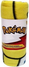 Fleecová deka Pokémon Pikachu - 100 x 150 cm