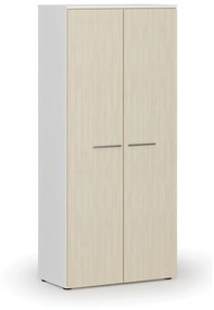Šatníková skriňa s výsuvom PRIMO WHITE, 1781 x 800 x 420 mm, biela/breza