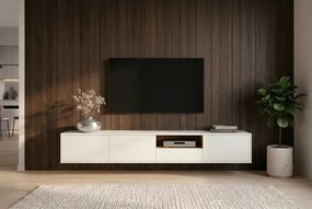 TV-skrinka 47815 Loft 200cm Biela/Prírodná Dub Dyha  - Komfort-nábytok